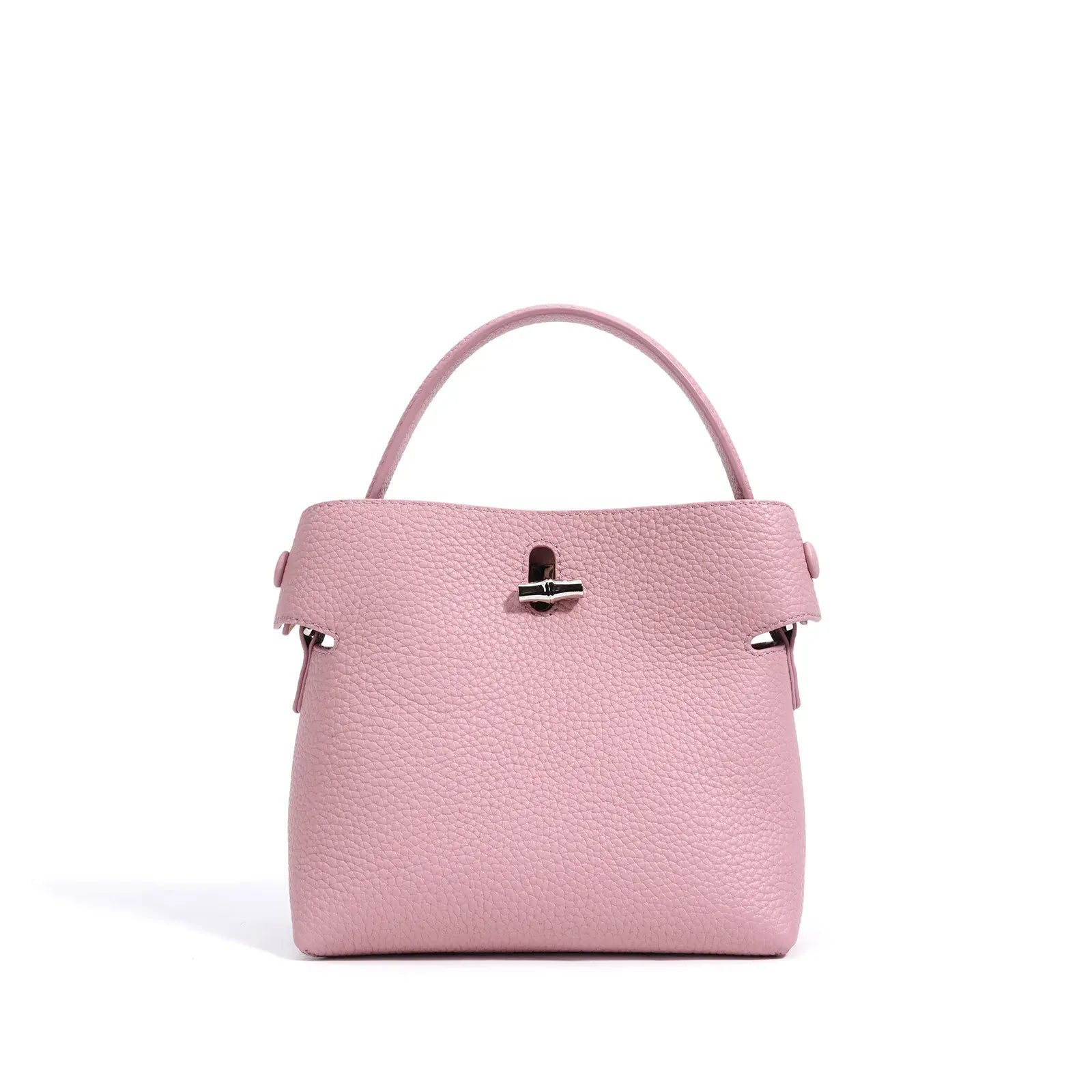Celvera Tas Dames - Gestructureerde Handtas met Draaislot en Studs | Chique