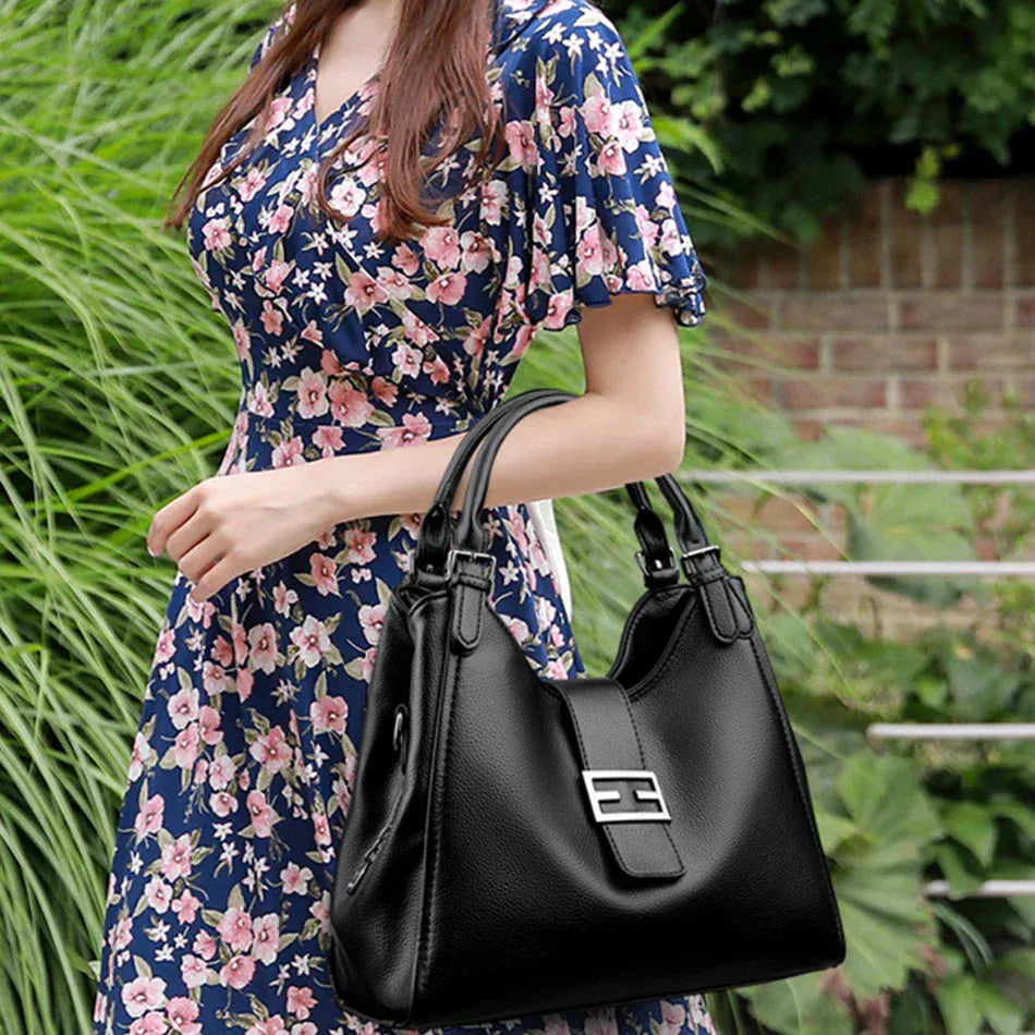 Celvera Tas Dames - Groot Model met Schouderriem en Dubbel Handvat | Chic