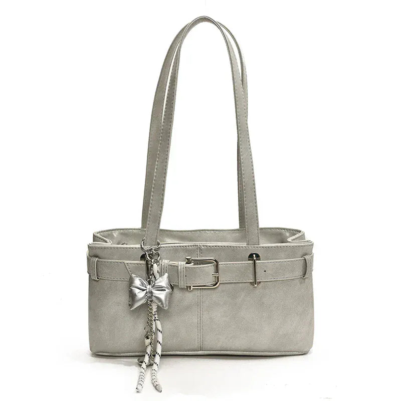 Celvera Tas Dames - Schoudertas met Gesp en Strik Hanger | Stijlvol