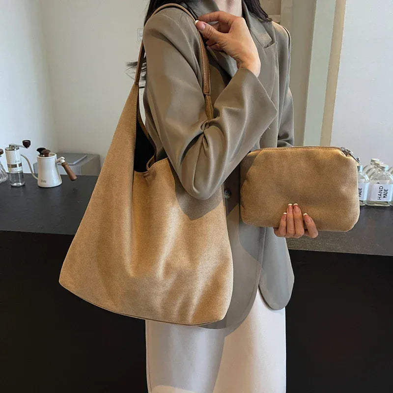 Celvera Tas Dames - Grote Zachte Hobo Bag met Enkele Schouderband | Casual