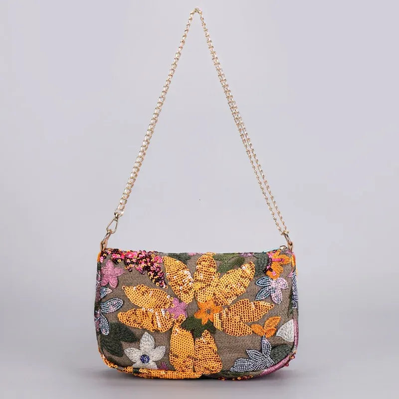 Celvera Schoudertas Dames - Romantische Hobo Bag met Bloemenprint | Zomer