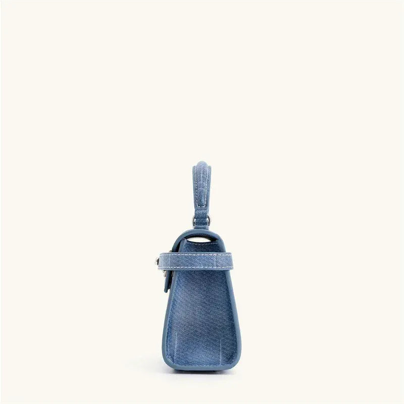 Celvera Tas Dames - Mini Handtas met Zilveren Draaislot en Flap | Chique