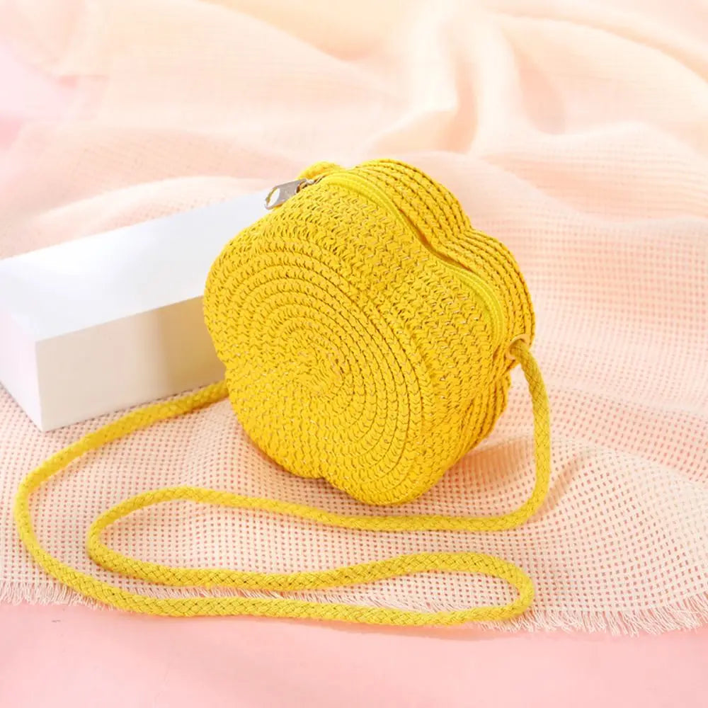 Celvera Tas Dames - Ronde Gevlochten Zomertas met Crossbody Riem | Casual