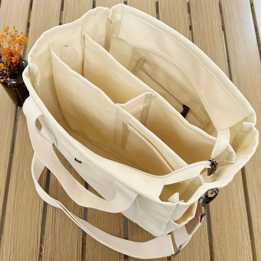 Celvera Tas Dames - Grote Tote Bag met Schouderriem en Zijvakken | Casual
