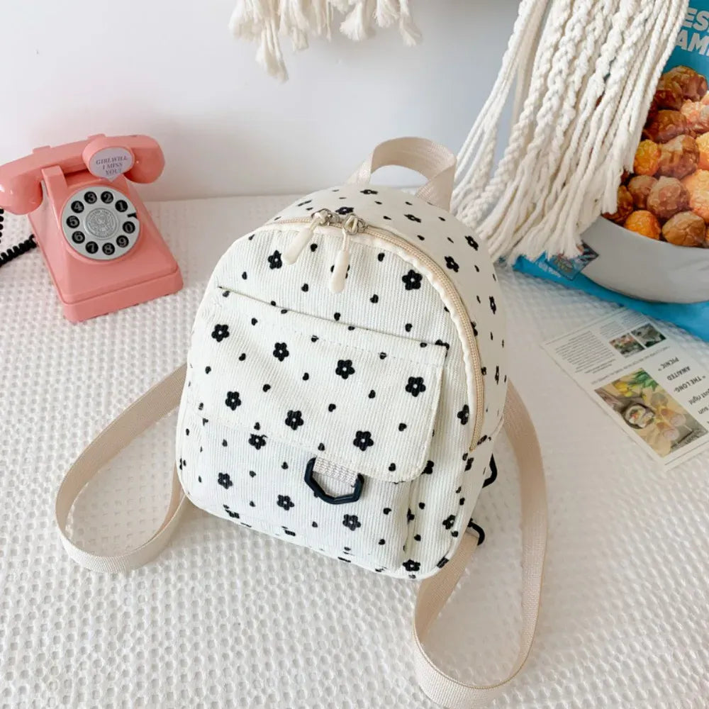 Celvera Tas Dames - Mini Rugzak met Bloemenprint en Voorvak | Casual