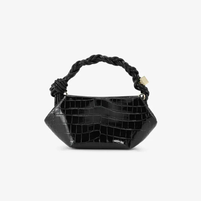 Celvera Tas Dames - Mini Crossbody met Gevlochten Handvat | Chique