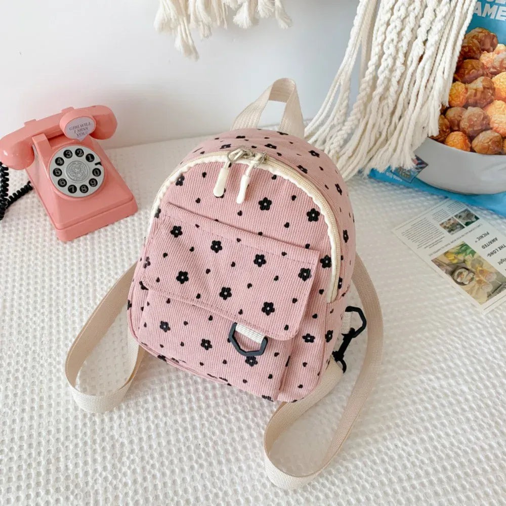 Celvera Tas Dames - Mini Rugzak met Bloemenprint en Voorvak | Casual