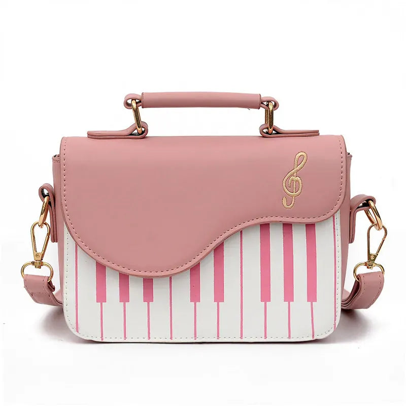Celvera Tas Dames - Crossbody Handtas met Piano Print en Notenbalk | Opvallend