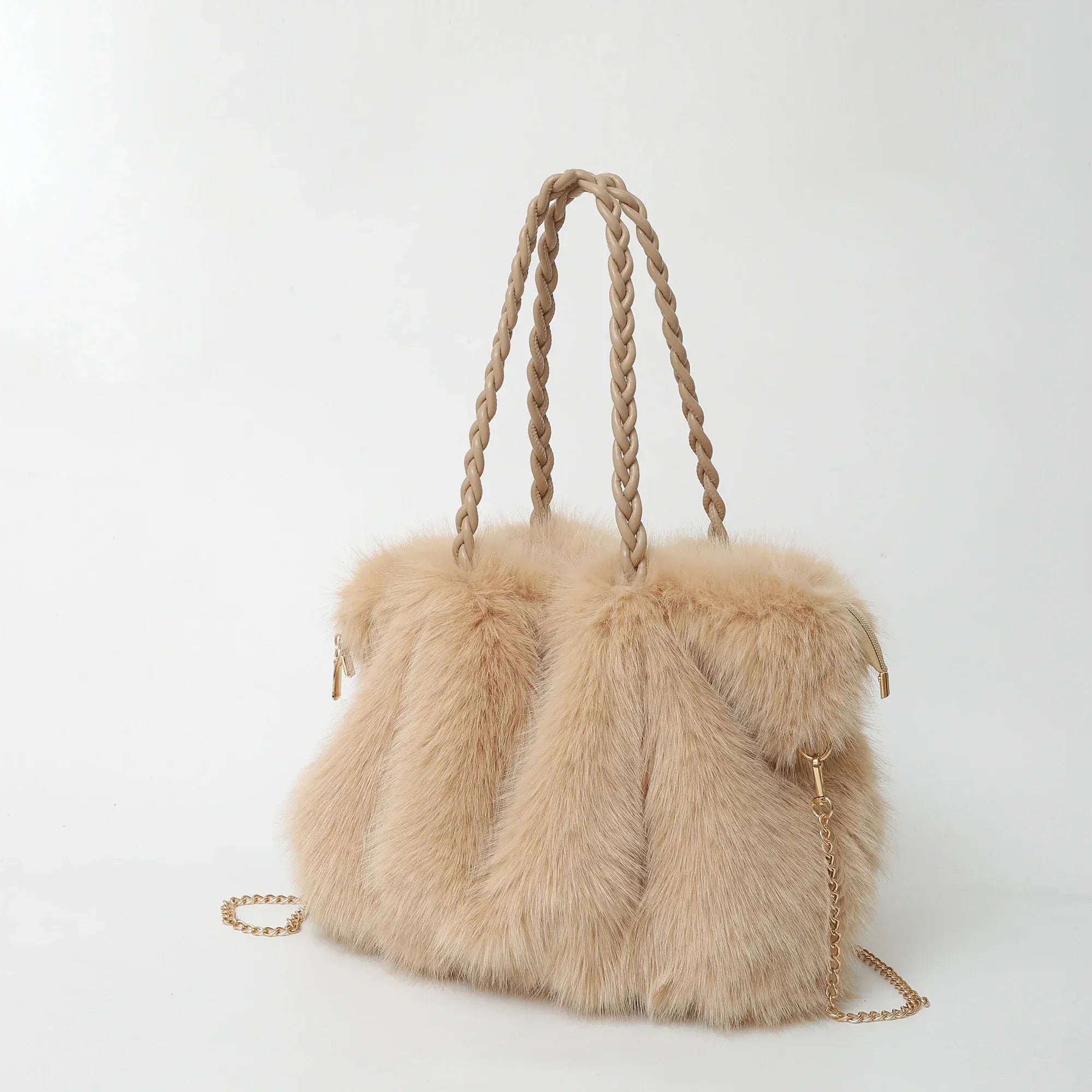 Celvera Luxe Fluffy Handtas | Dames Schoudertas | Zacht & Stijlvol