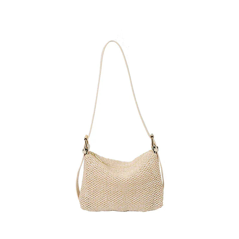 Celvera Tas Dames - Gevlochten Hobo Tas met Brede Schouderriem | Zomer