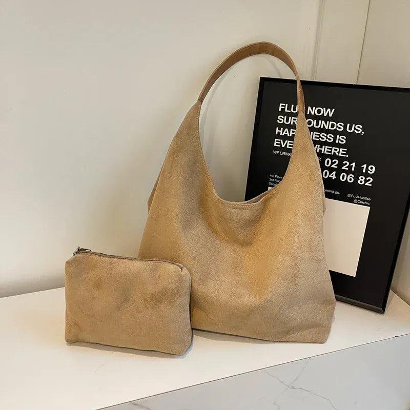 Celvera Tas Dames - Grote Zachte Hobo Bag met Enkele Schouderband | Casual
