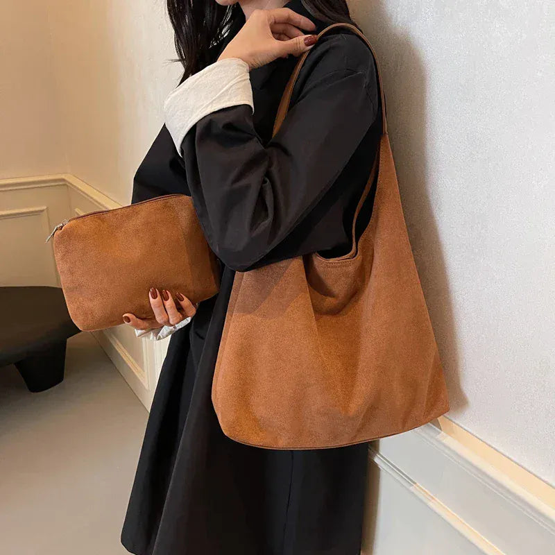 Celvera Tas Dames - Grote Zachte Hobo Bag met Enkele Schouderband | Casual