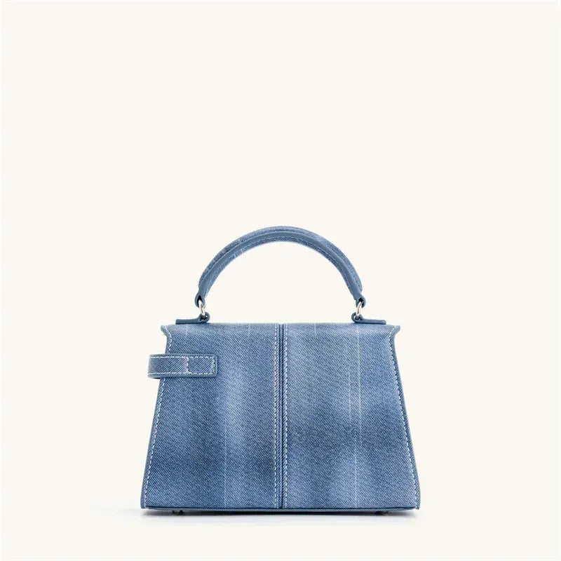 Celvera Tas Dames - Mini Handtas met Zilveren Draaislot en Flap | Chique
