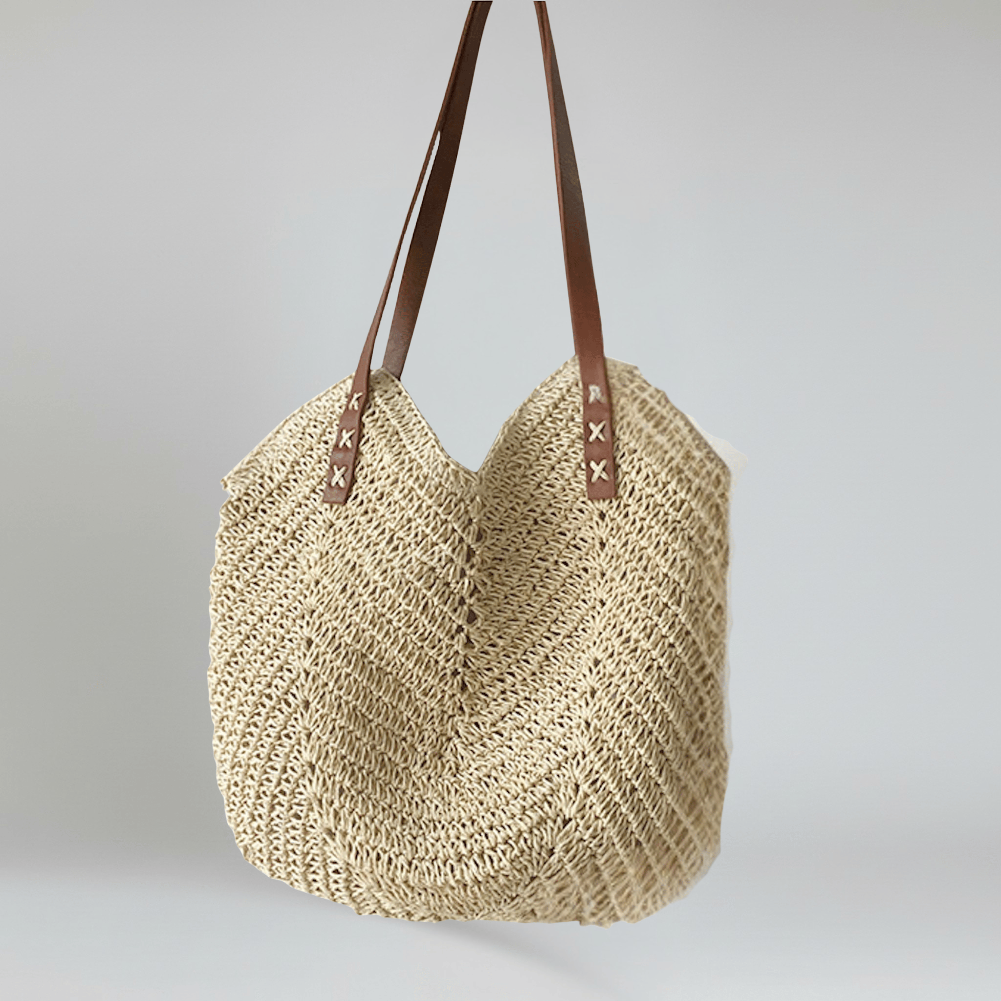 Celvera Straw Tote Bag Dames – Geweven Zomertas voor Strand en Vakantie