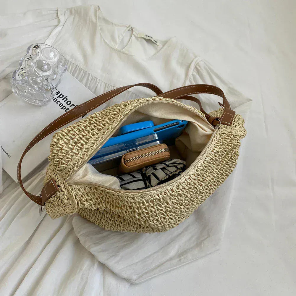 Celvera Tas Dames - Gevlochten Hobo met Verstelbare Schouderband | Bohemien