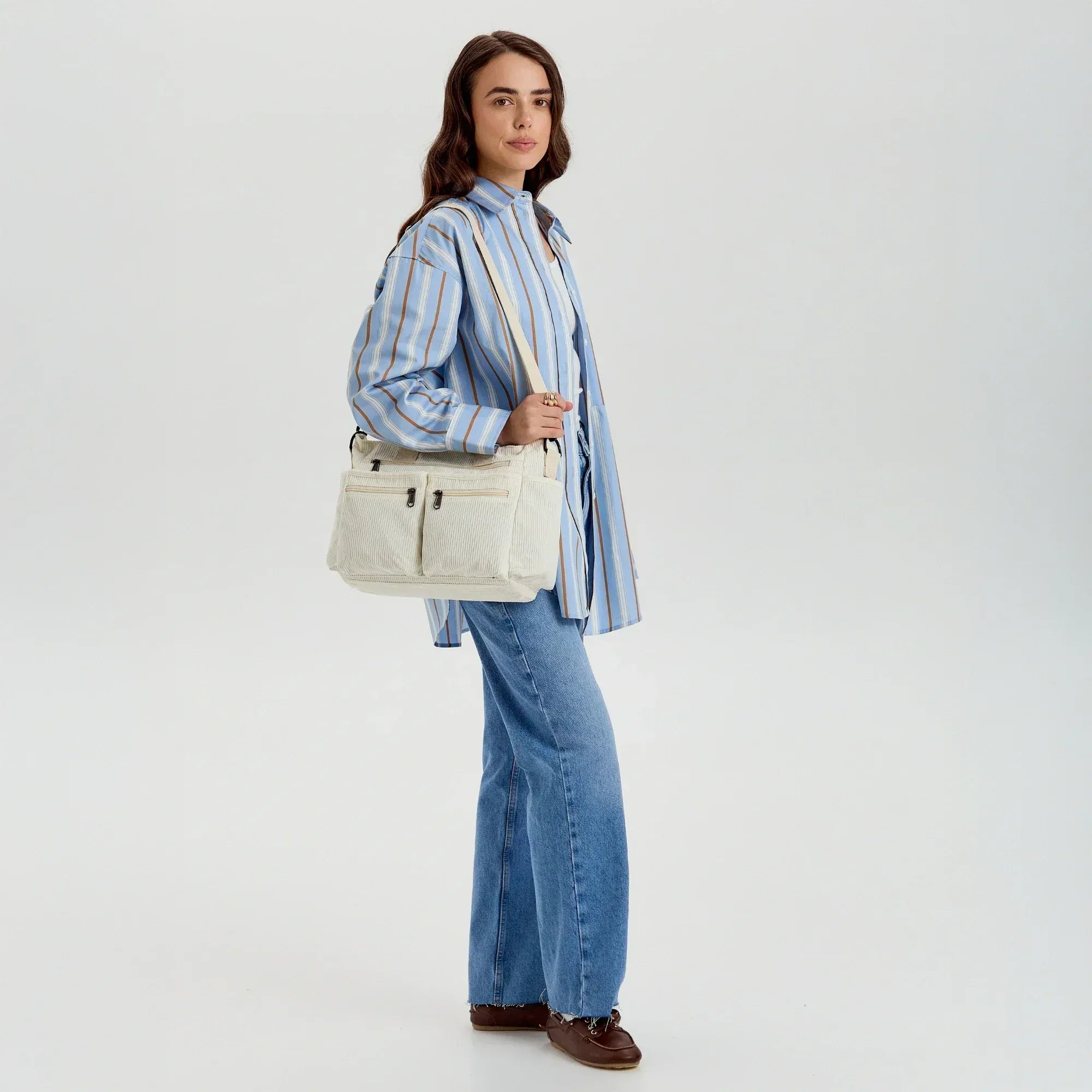 Celvera Crossbody Tas Dames | Corduroy | Ruim & Praktisch Design