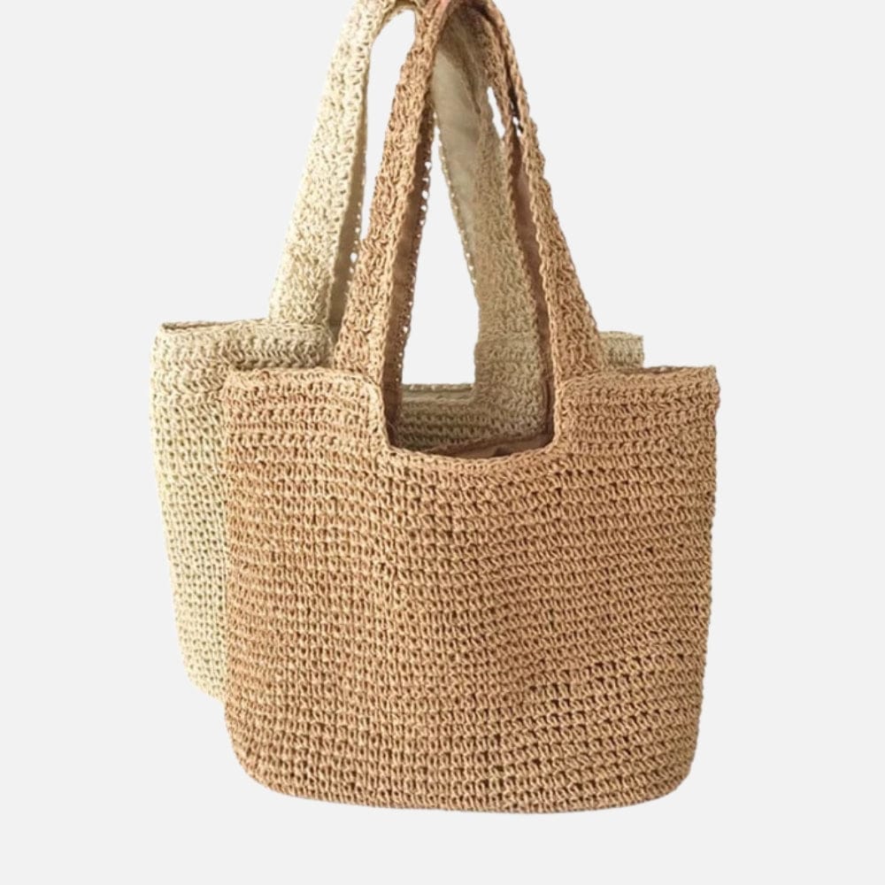 Celvera Gevlochten Tote Bag – Licht, Ruim & Zomers van Karakter