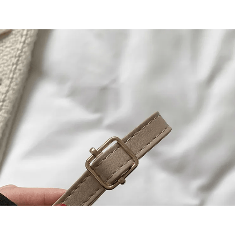 Celvera Handtas met gevlochten handvat en crossbodyband van PU-leer
