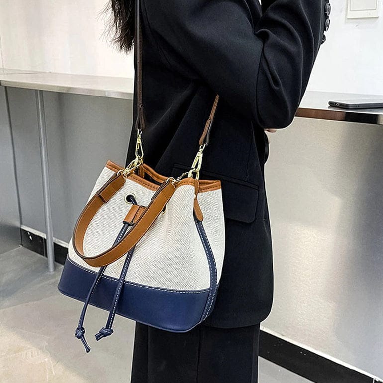 Celvera Tas Dames - Bucket Bag met Trekkoord en Afneembare Crossbodyband | Chique