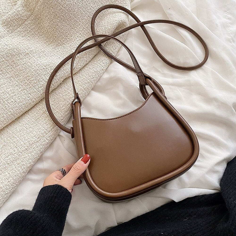 Celvera Tas Dames - Klein Halvemaanvormig Model met Knoopdetail | Casual