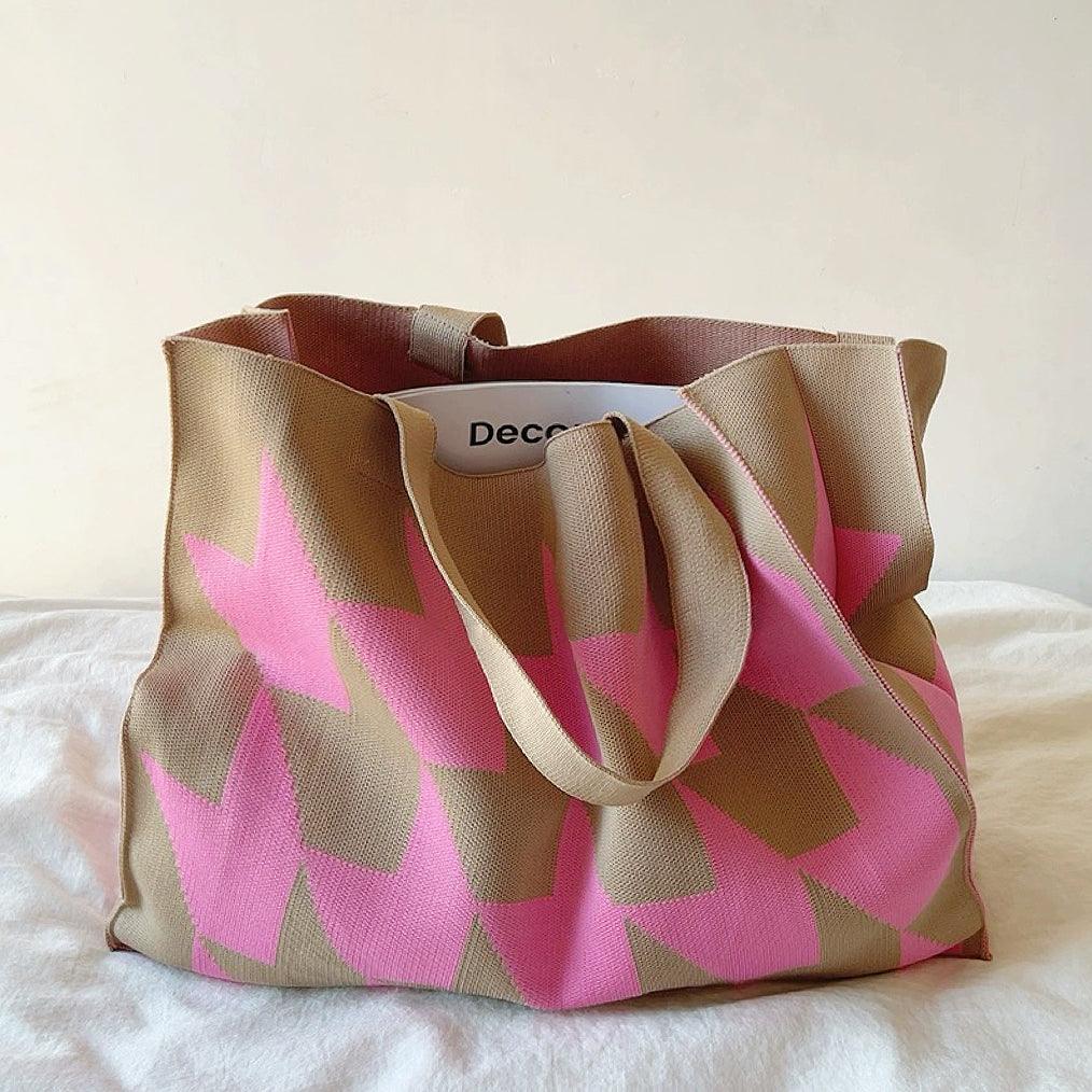 Celvera Ruime shopper tas met geometrisch patroon