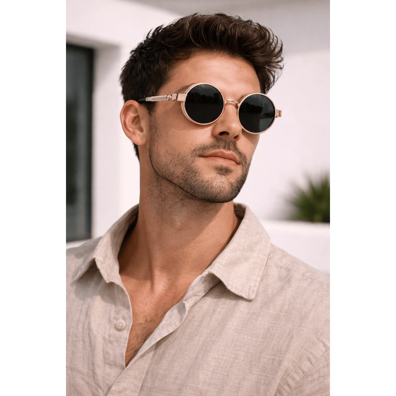 Celvera Zonnebril Unisex | Vintage Steampunk Stijl | Lichtgewicht & Duurzaam