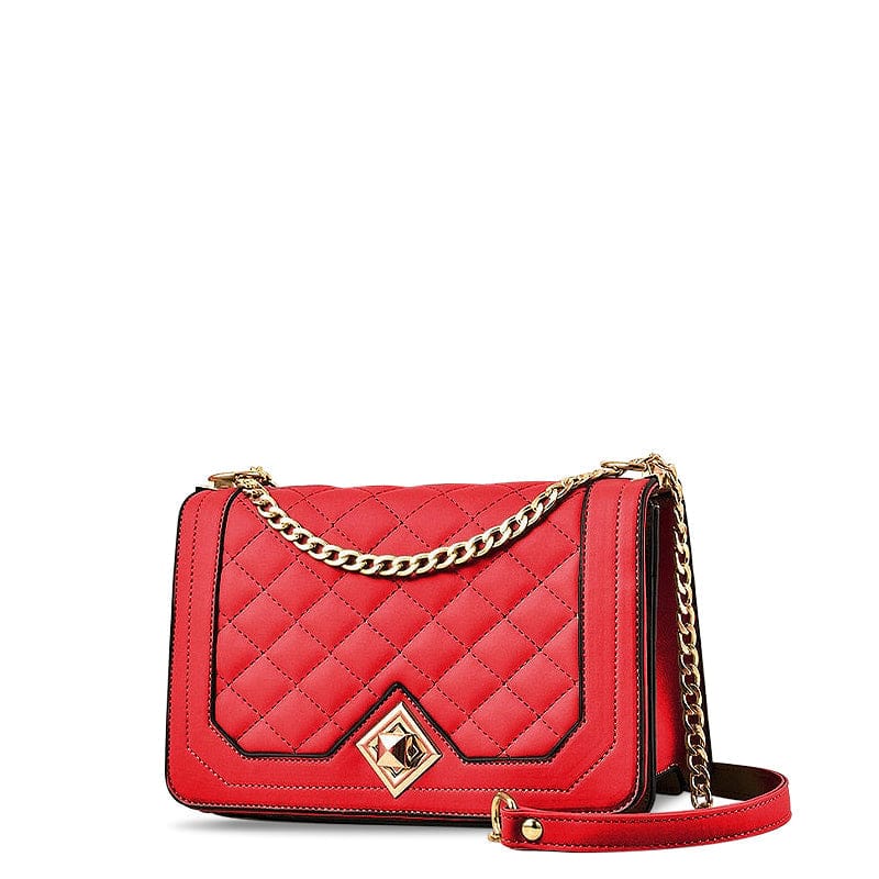Celvera Trendy Crossbody Schoudertas met Diamantpatroon – Stijlvol & Compact