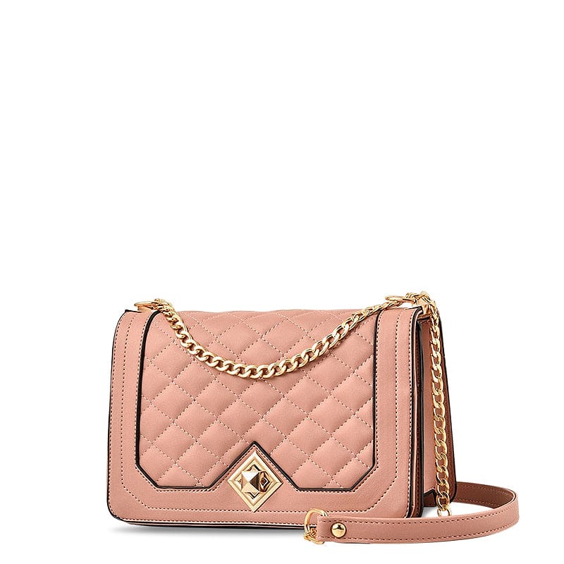 Celvera Trendy Crossbody Schoudertas met Diamantpatroon – Stijlvol & Compact