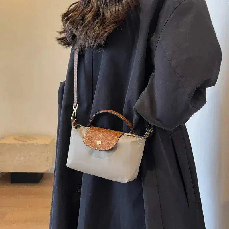 Celvera Tas Dames - Mini Crossbody met Tophandvat en Contrasterende Klep | Casual