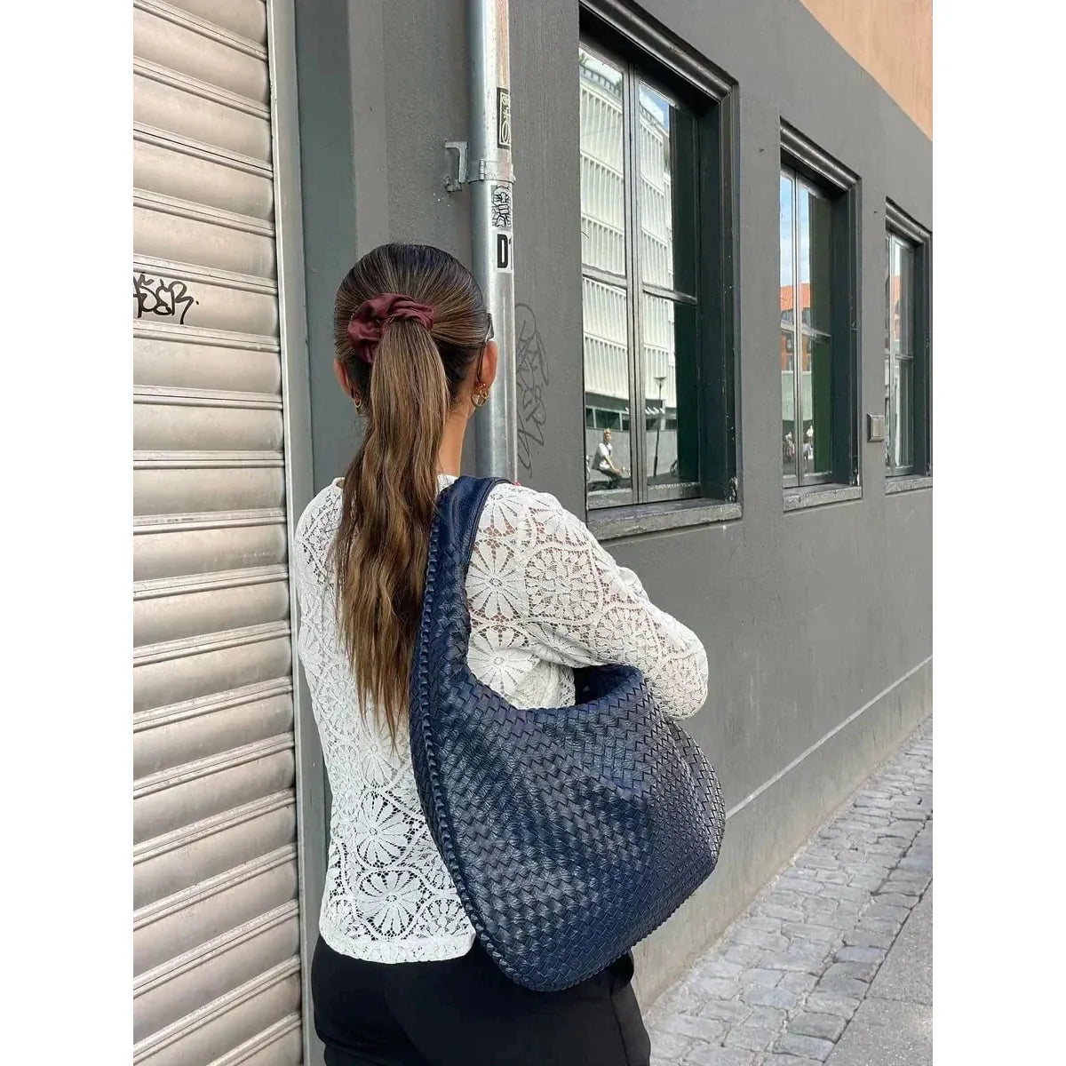 Celvera Tas Dames - Grote Gevlochten Hobo met Enkele Schouderriem | Casual