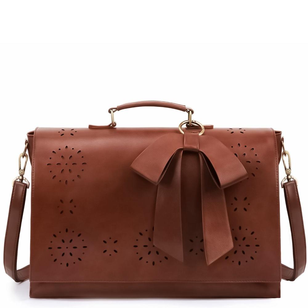 Celvera Tas Dames - Gestructureerde Flap Bag met Strik en Lasercut Detail | Chique