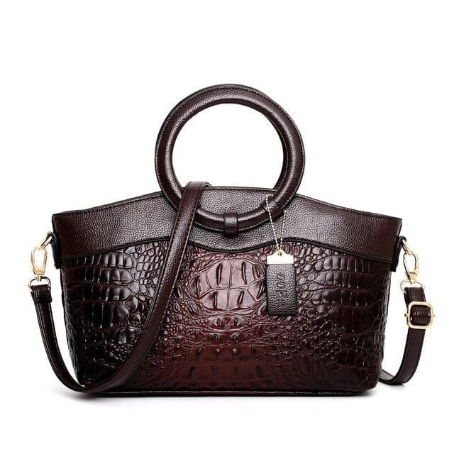 Celvera Tas Dames - Gestructureerde Handtas met Ronde Handvatten en Reliefpatroon | Chic