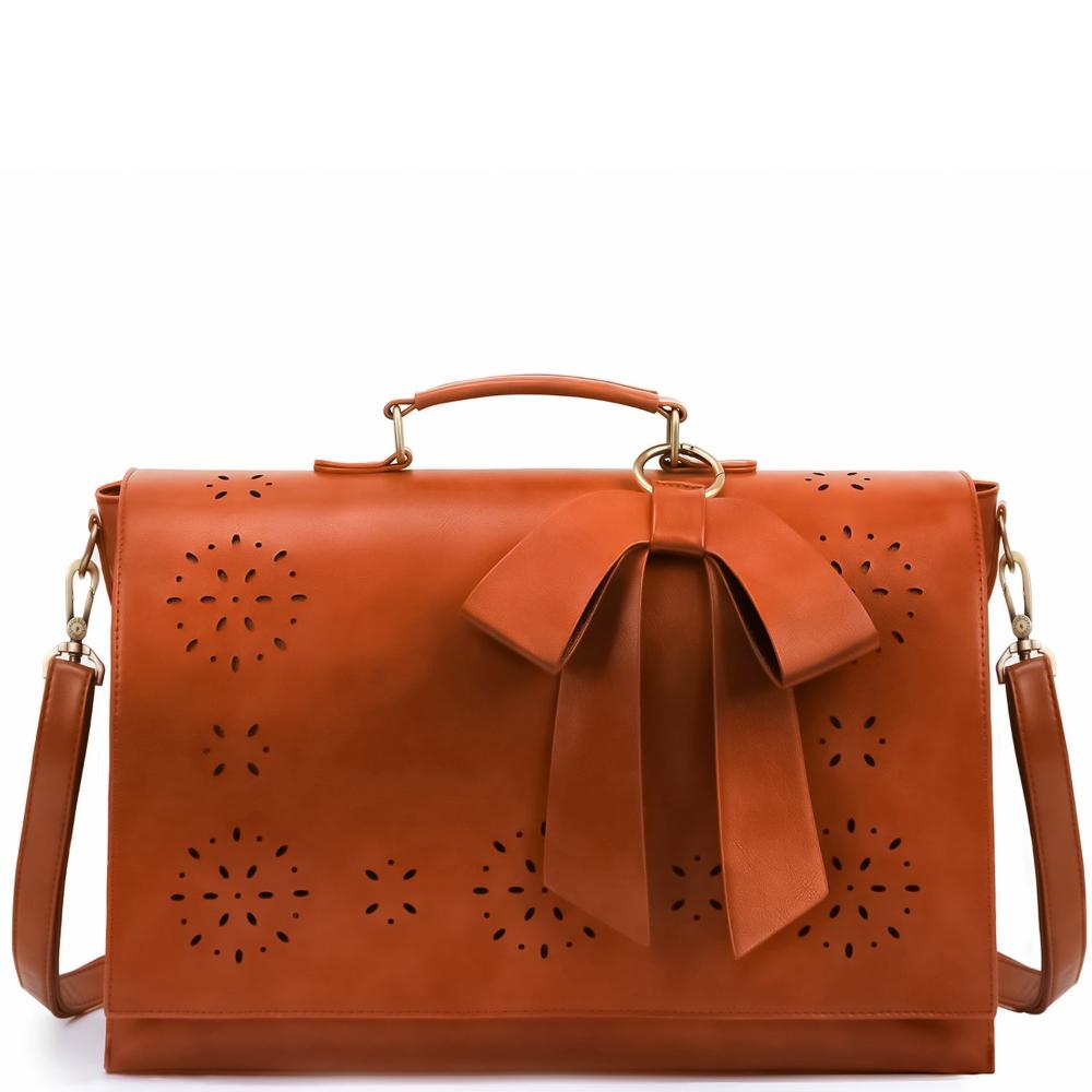 Celvera Tas Dames - Gestructureerde Flap Bag met Strik en Lasercut Detail | Chique