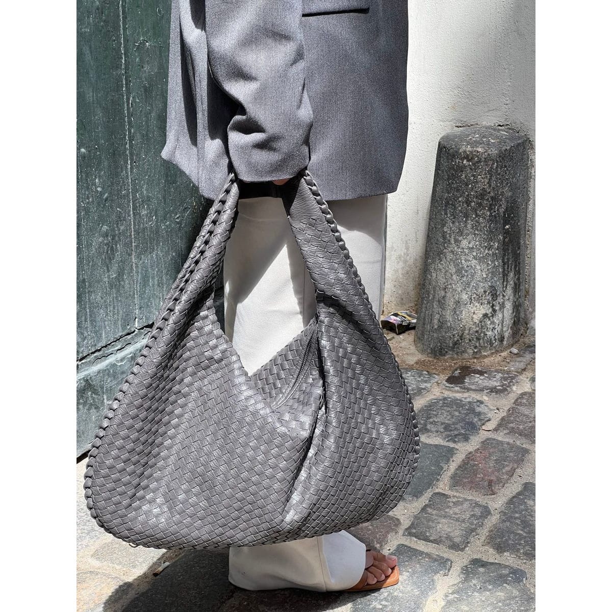 Celvera Tas Dames - Grote Gevlochten Hobo met Enkele Schouderriem | Casual