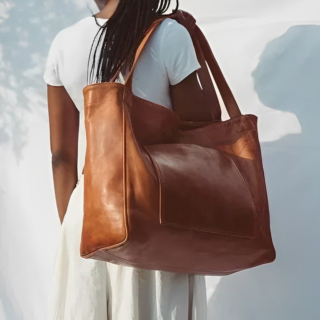 Celvera Tas Dames - Grote Shopper met Voorvak en Dubbele Schouderhengsels | Casual