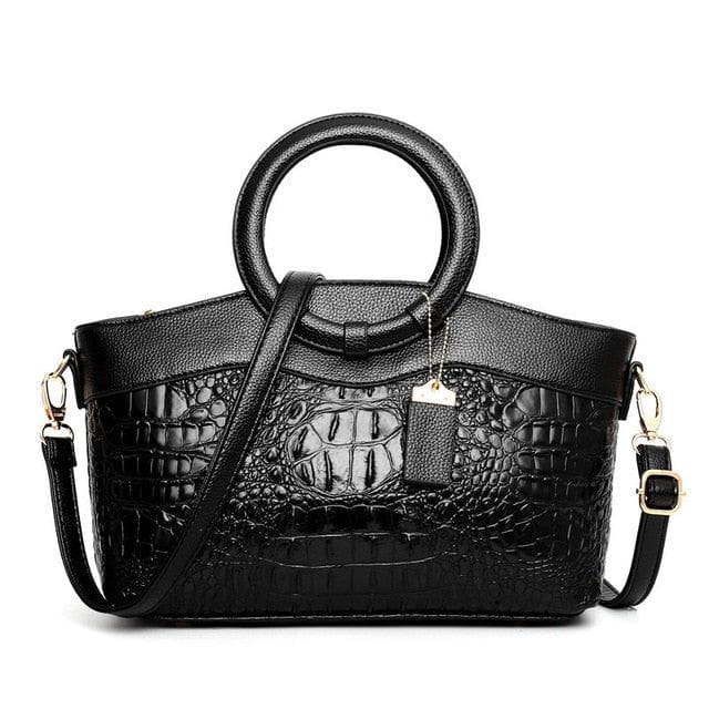 Celvera Tas Dames - Gestructureerde Handtas met Ronde Handvatten en Reliefpatroon | Chic