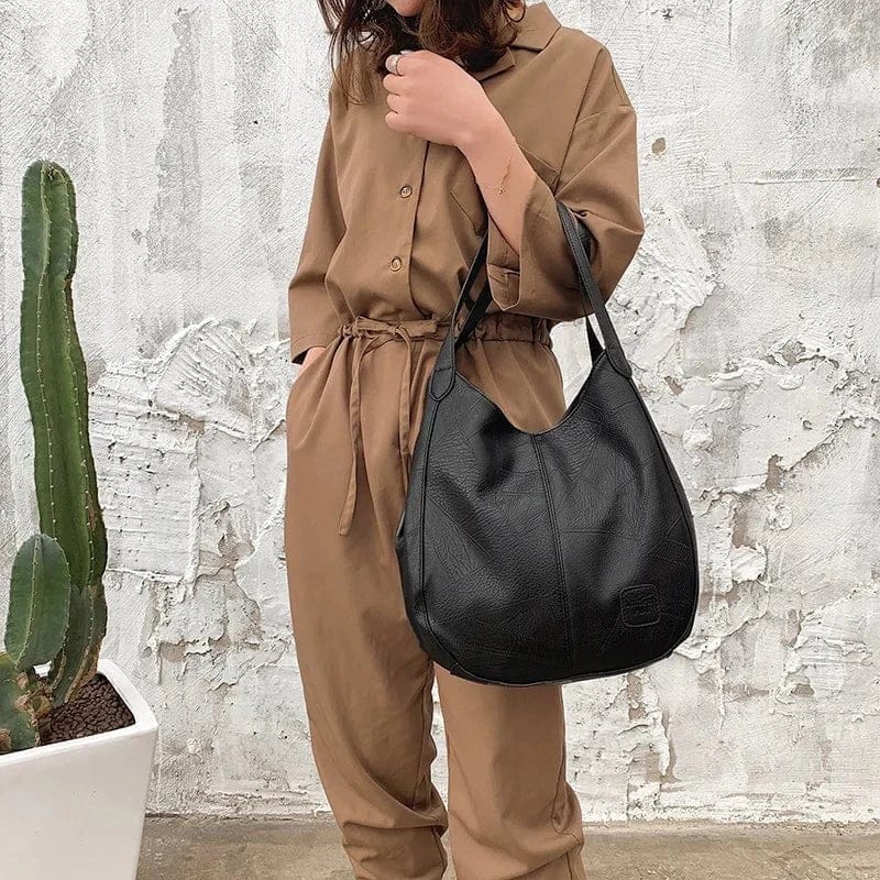 Celvera Tas Dames - Ruime Zachte Hobo met Enkele Schouderriem en Naaddetail | Casual