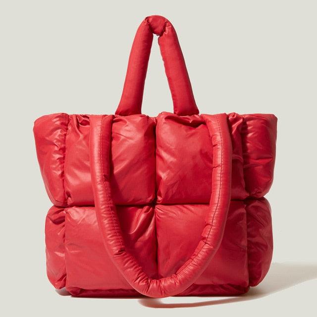 Celvera Tas Dames - Gewatteerde Tote met Gevuld Handvat en Puffer Panelen | Casual