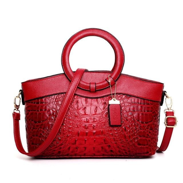 Celvera Tas Dames - Gestructureerde Handtas met Ronde Handvatten en Reliefpatroon | Chic