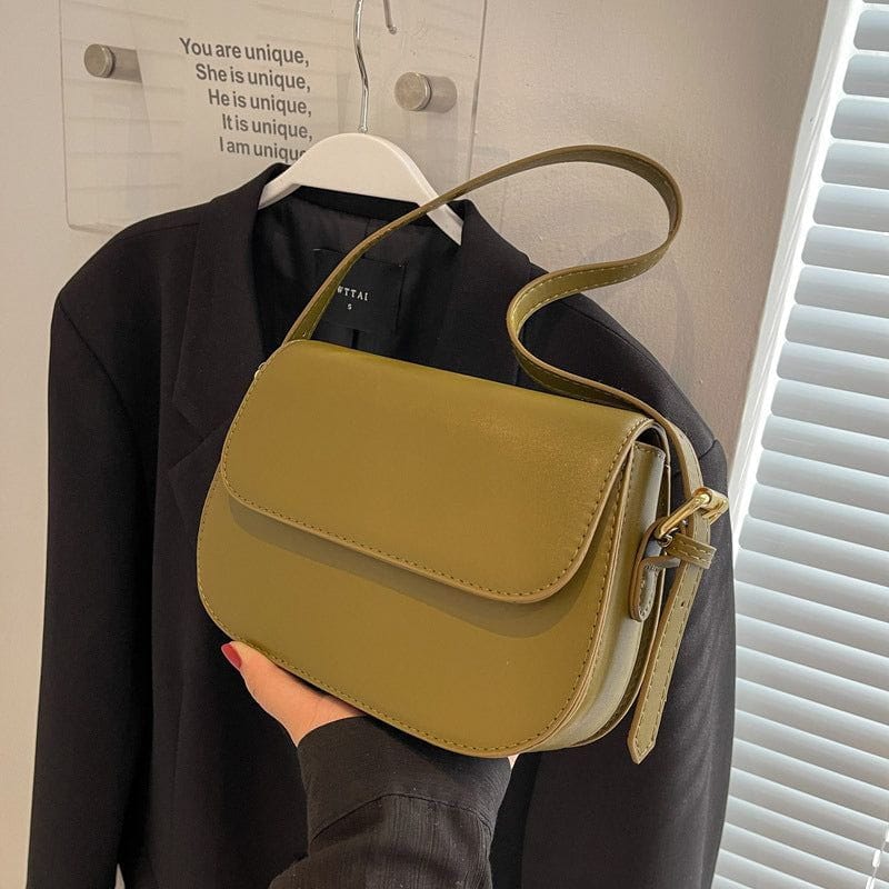 Celvera Tas Dames - Compacte Saddle Bag met Klepje en Schouderband | Klassiek
