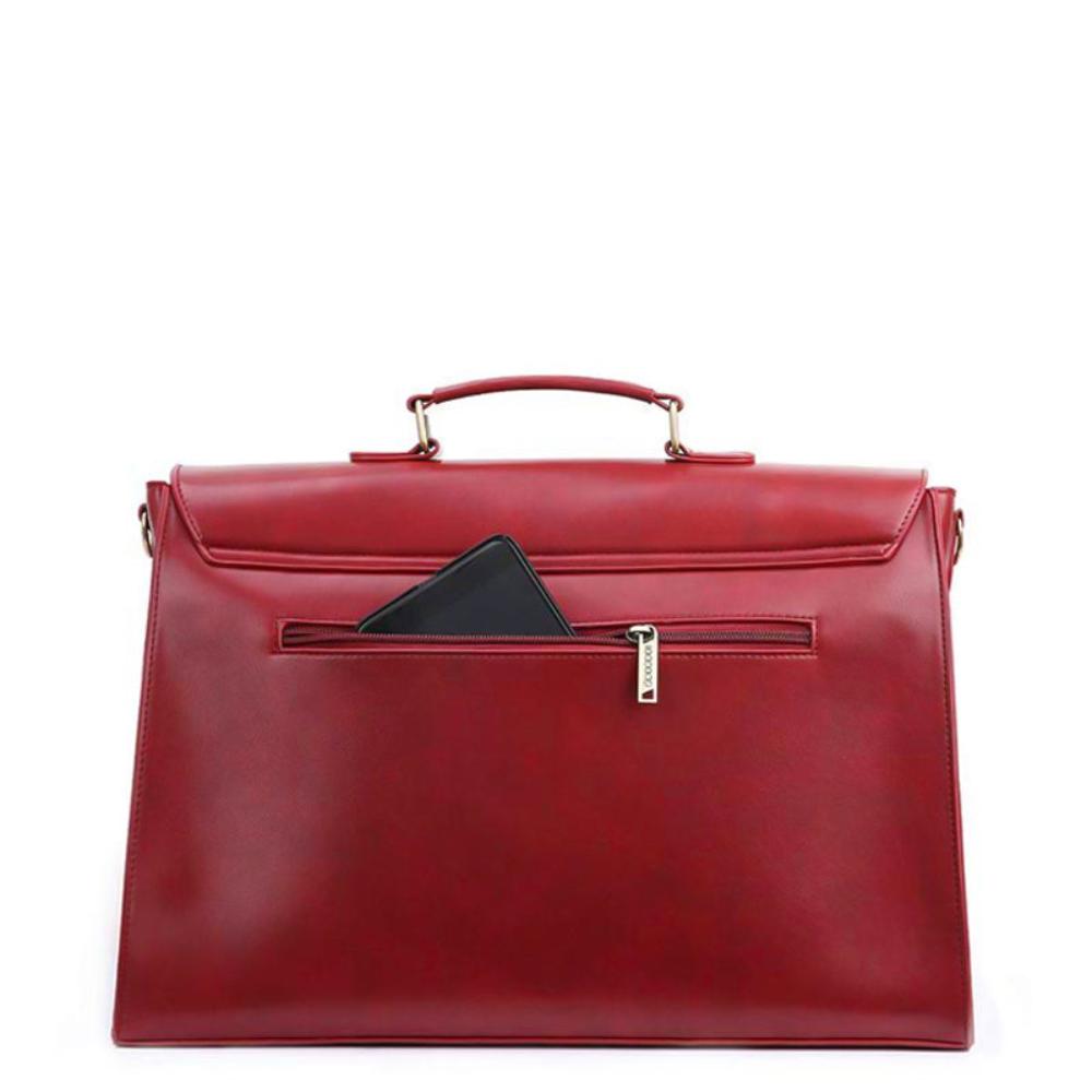Celvera Tas Dames - Gestructureerde Flap Bag met Strik en Lasercut Detail | Chique