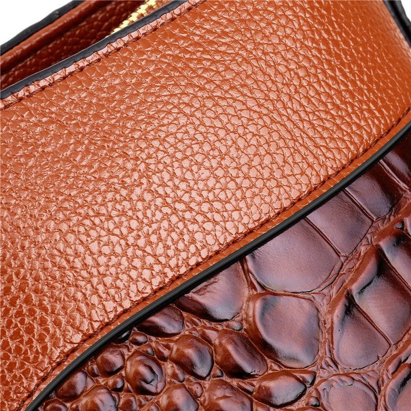 Celvera Tas Dames - Gestructureerde Handtas met Ronde Handvatten en Reliefpatroon | Chic