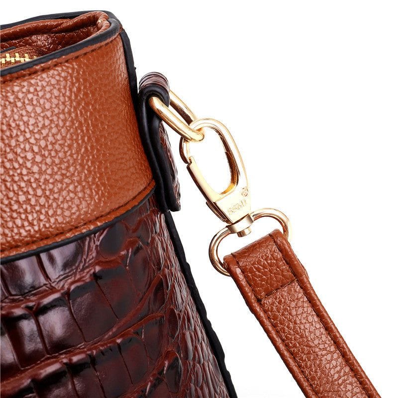 Celvera Tas Dames - Gestructureerde Handtas met Ronde Handvatten en Reliefpatroon | Chic
