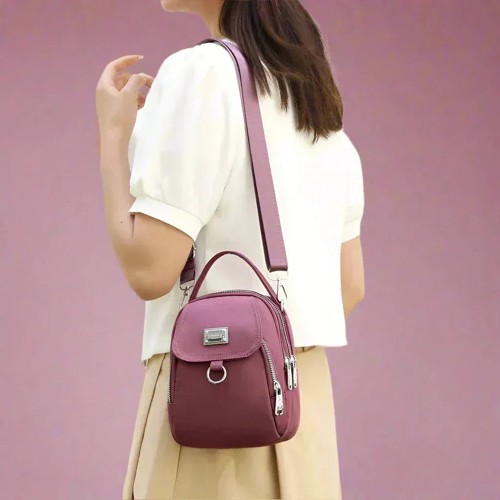 Celvera Tas Dames - Compacte Mini Crossbody met Tophandvat en Brede Riem | Mini
