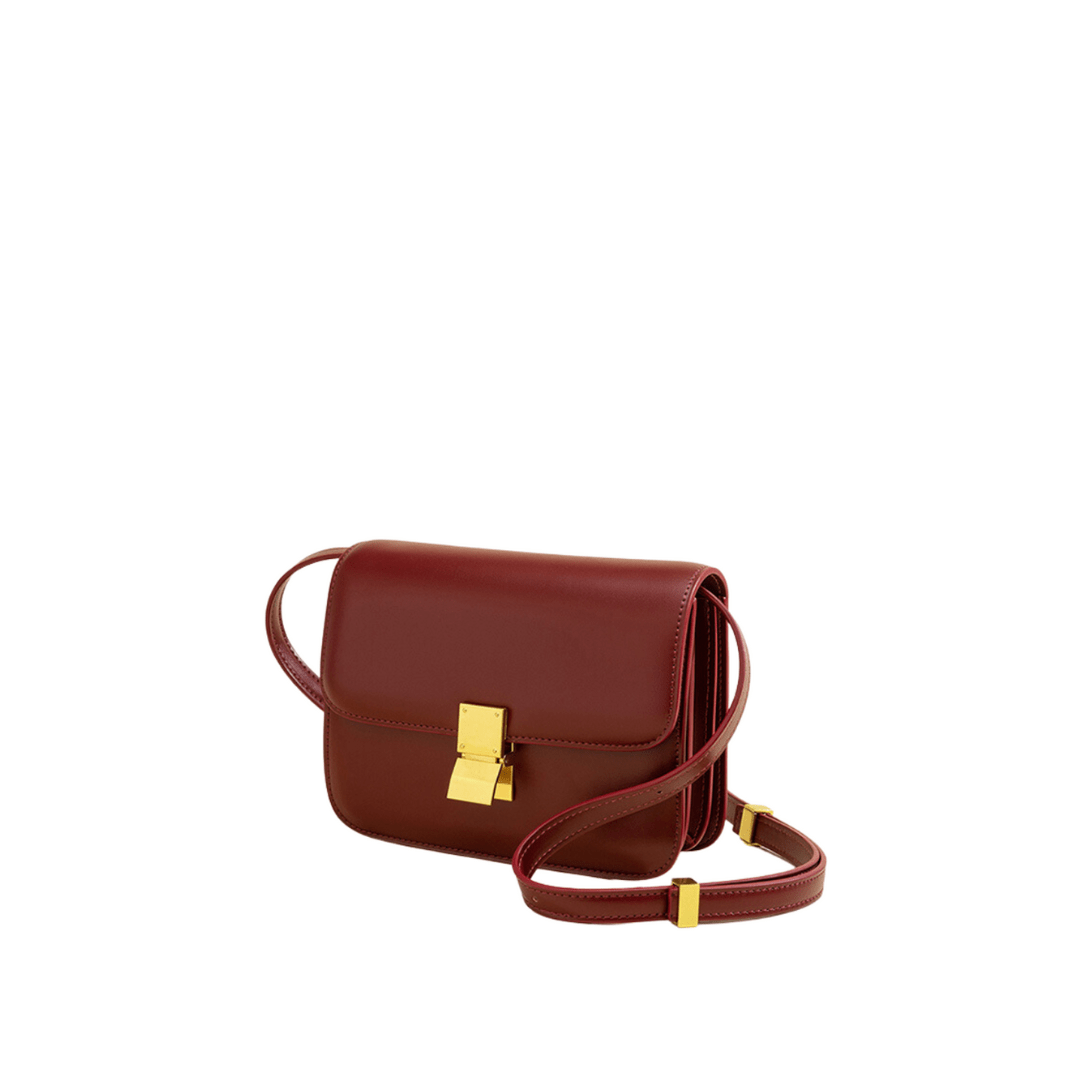 Celvera Tas Dames - Compacte Crossbody met Klepje en Goudkleurig Slot | Chique