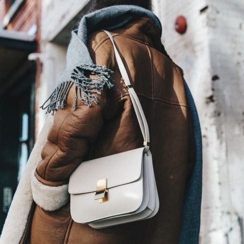 Celvera Tas Dames - Compacte Crossbody met Klepje en Goudkleurig Slot | Chique
