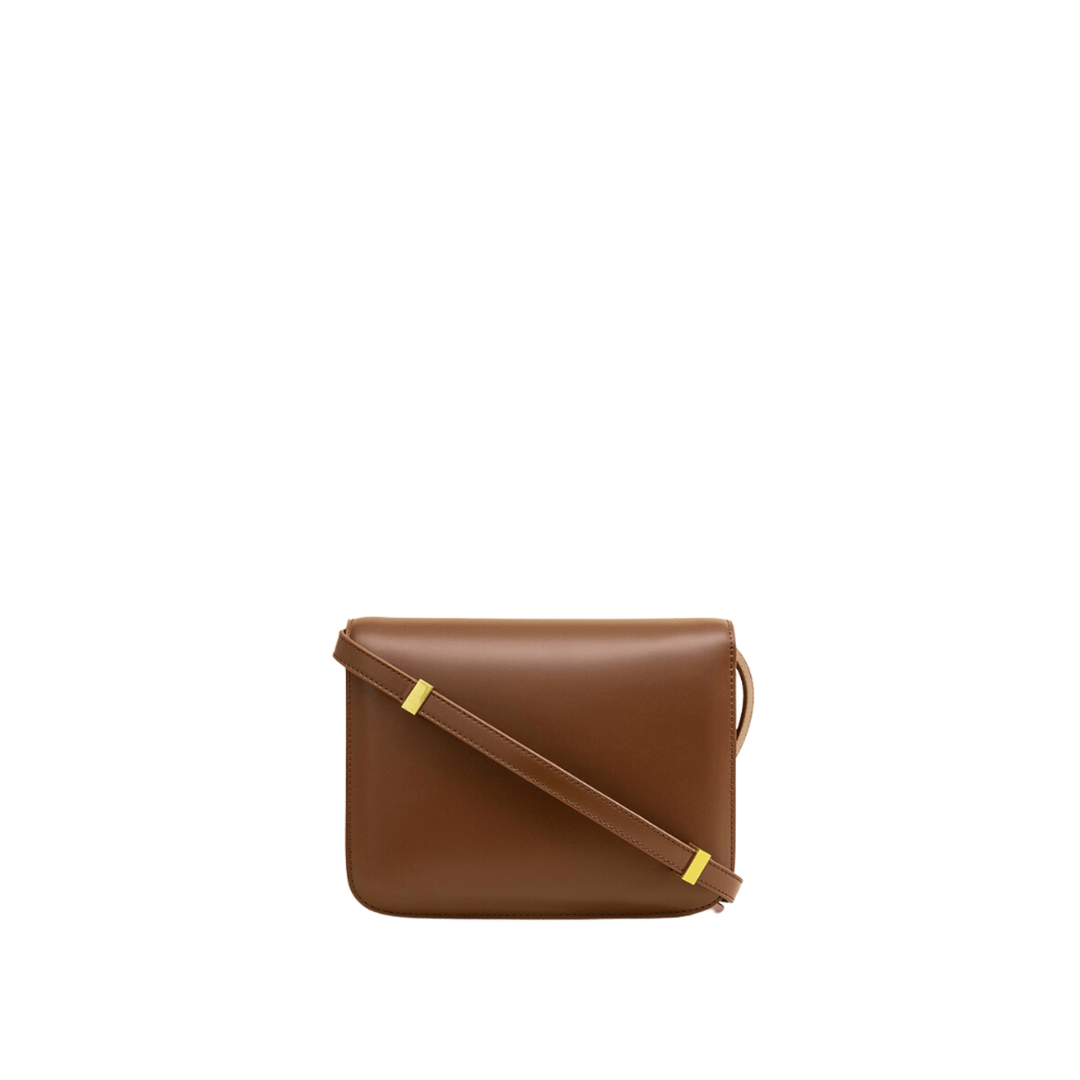 Celvera Tas Dames - Compacte Crossbody met Klepje en Goudkleurig Slot | Chique