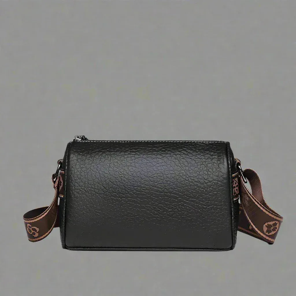 Celvera Tas Dames - Compacte Crossbody met Brede Riem en Contrasterende Stiknaden
