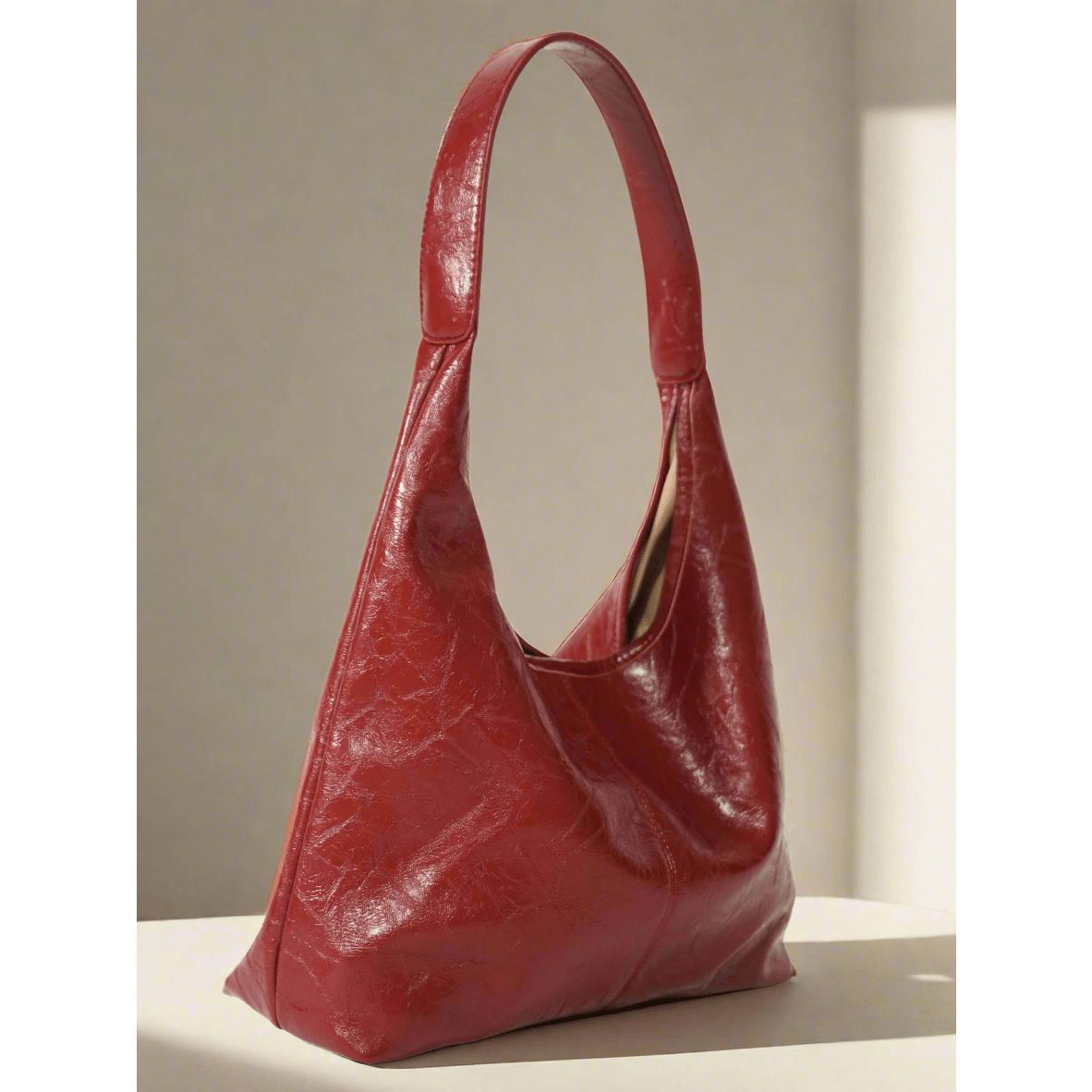 Celvera Tas Dames - Ruime Zachte Hobo met Enkele Schouderriem en Naaddetail | Casual