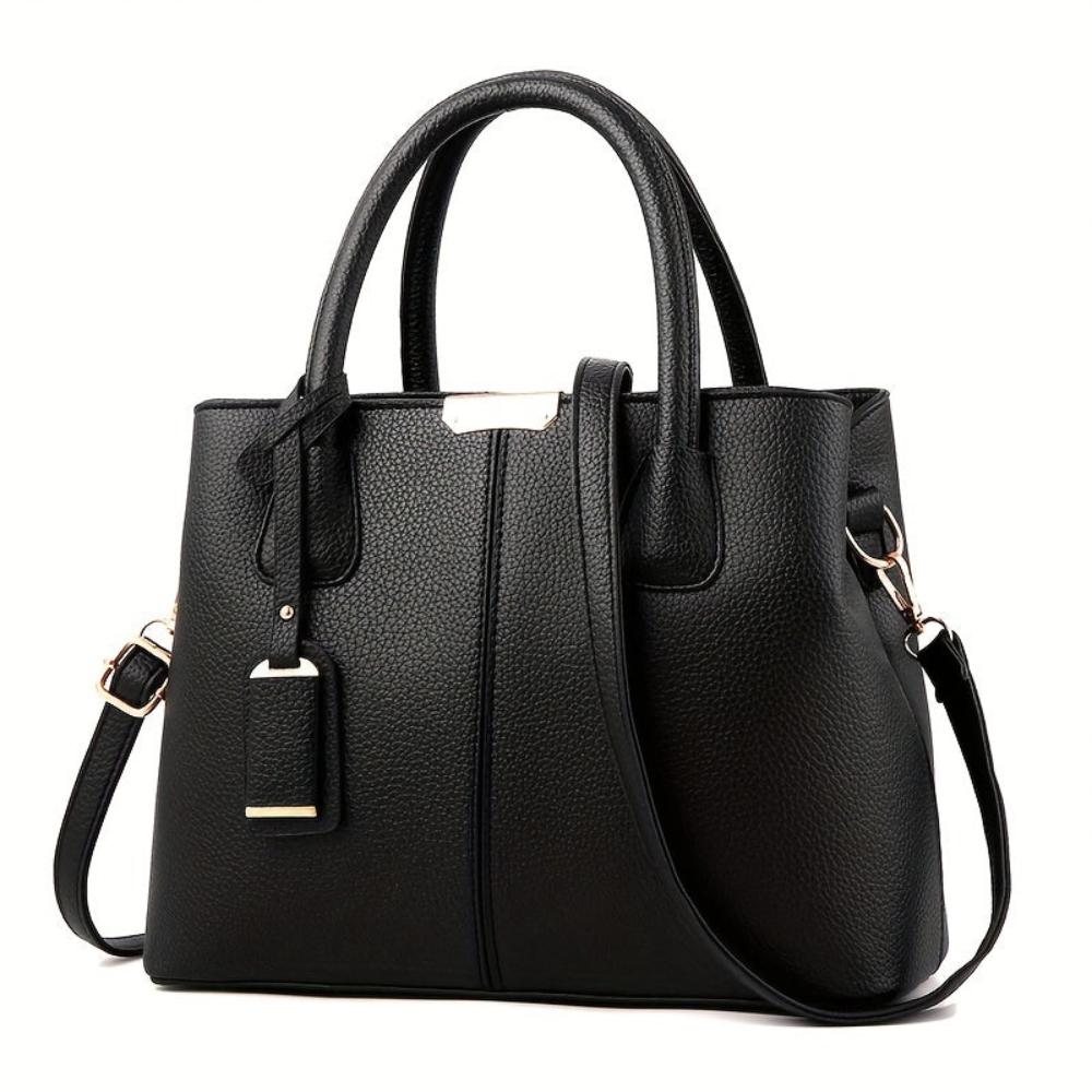 Celvera Tas Dames - Gestructureerde Handtas met Dubbel Handvat en Schouderriem | Chic
